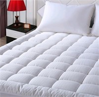 EASELAND Queen Size Mattress Pad Pillow Cover