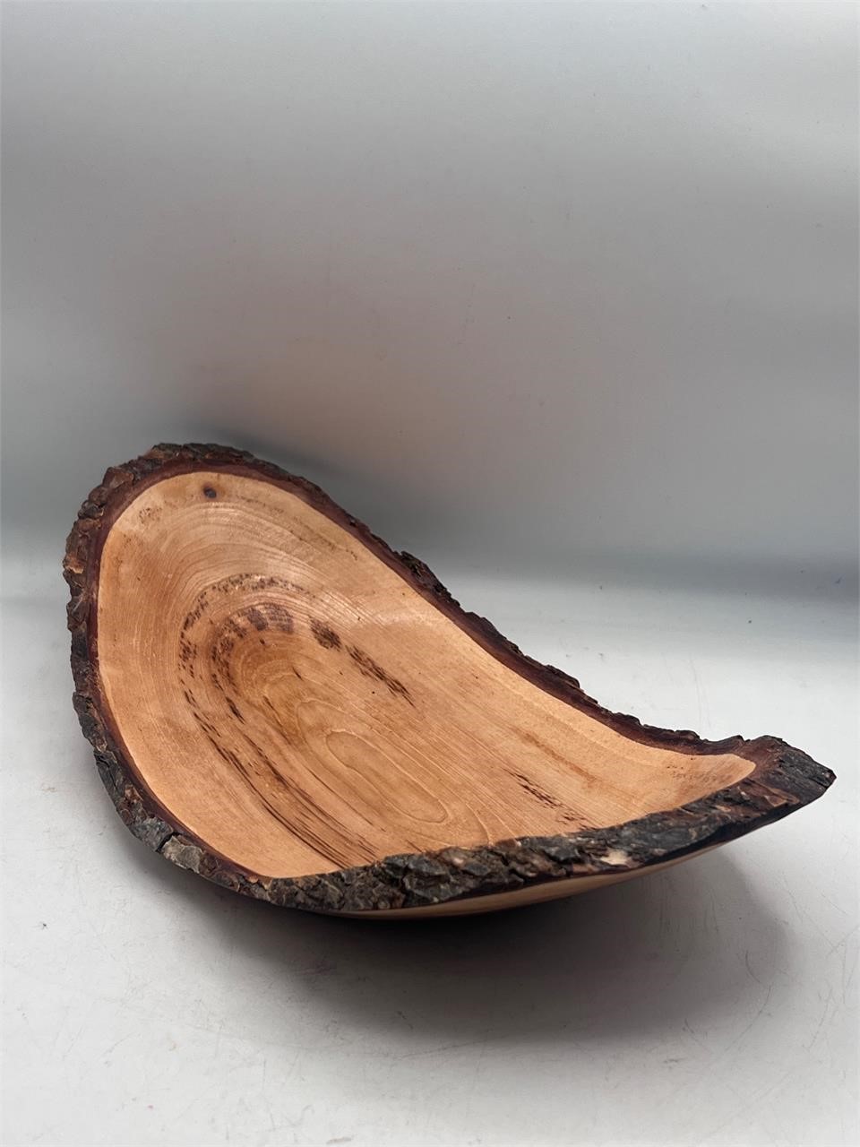 Dale overman pecan tree trinket bread bowl carved