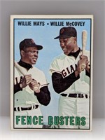 1967 Topps Fence Busters Mays McCovey #423