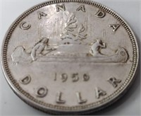 1950 Canadian Silver Dollar Coin