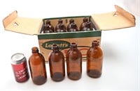 Caisse de Labatt 50, vintage, avec bouteilles