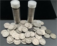Lot of nickels, at least 6 silver clads