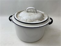 Metal Pot With Cover 8.25"x5.25" Tall