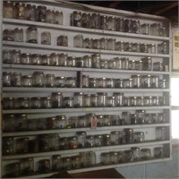 jars of nuts, bolts and screws