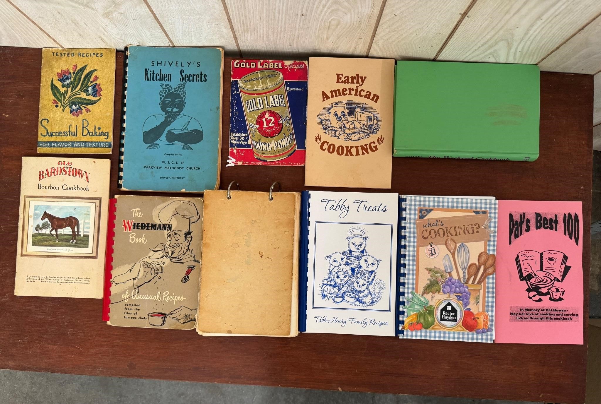 Lot of Vintage Cookbooks