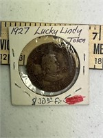 1927 Lucky Lindy Coin Token Charles Lindbergh