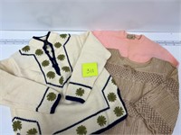 Vtg Ladies Sweaters Targé Angora Japan