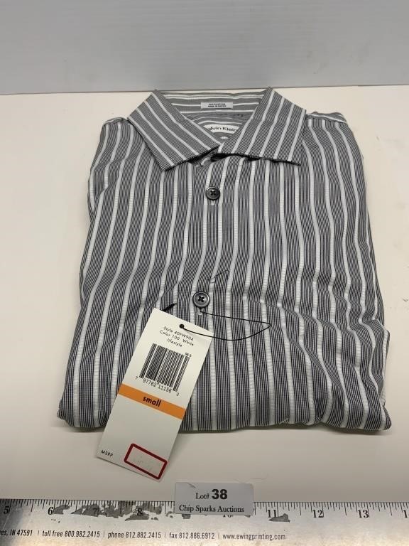 New Calvin Klein Small Men’s Dress Shirt Long