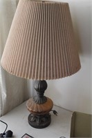 Retro Table Lamp with Amber Base