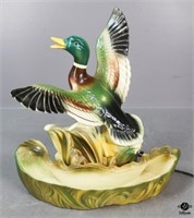 Lane & Co. Mallard Duck Lamp w/Planter Trough