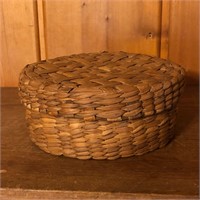 Old Woven Lidded Basket