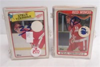 (133) Steve Yzerman hockey cards.