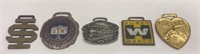 Lot of 5 Vintage Watch Fobs #11