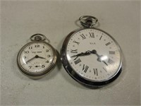 (2) Pocket Watches Both Running