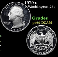 Proof 1979-s Washington Quarter 25c Grades GEM++ P