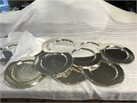 12 Silver Plate Chargers by Godinger