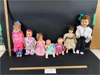 Lot of 7 dolls-see description