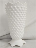 Vintage Hobnail Milk Glass Vase