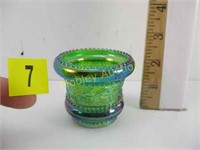 ST CLAIR CARVIVAL GLASS TOOTHPICK HOLDER