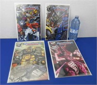 4 DW Transformers: Armada Comic Books 1, 9, 10, 11