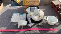 Dormeyer mixer & attachments, in box