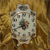 Floral, wall clock
