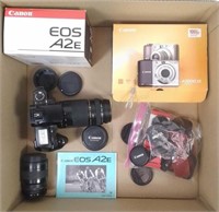 Assorted Canon Cameras & Accessories
