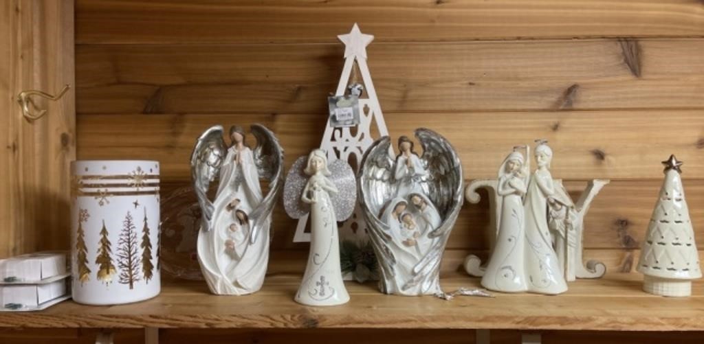 Angel and Nativity Christmas Decor