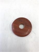 Red brown Jasper, 35 mm, stone donuts. 75 pieces