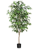 Laiwot Artificial Ficus Tree, 6ft Tall Fake Tree,