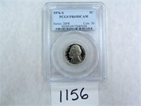 TEN (10) 1976-S Five Cents PCGS Graded PR69 DC