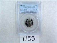 TWO (2) 1975-S Five Cents PCGS Graded PR69 DC