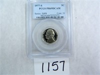 TEN (10) 1977-S Five Cents PCGS Graded PR69 DC