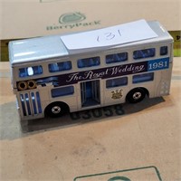 Silver Bus Matchbox