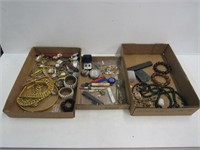 Jewelry and Collectibles, 3 Trays