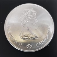 Silver $5 Canada Olymoia 24G Coin