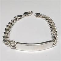 $390 Silver 39G 8" Bracelet