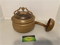 Stoneware Bowl w/ Ladle