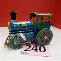 ROVAR RETRO 1927 ROAD ROLLER TIN TOY MADE IN