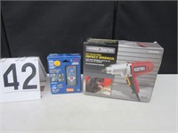 2 tools, impact wrench & laser measure