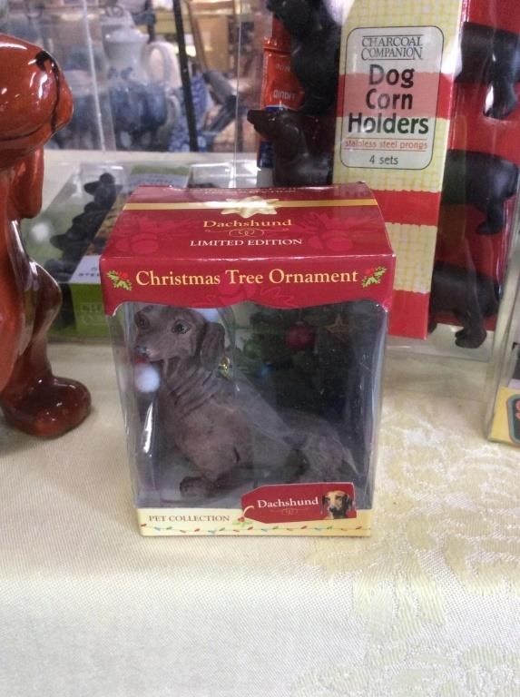 Wiener dog ornament