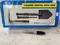 Folding Shovel w/ saw