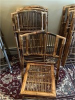 Bamboo folding chairs