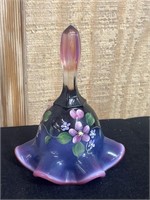 Fenton Glass Bell Plum Opalescent 1996 Hand