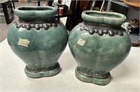 Pair of Chinese Decorative Pottery Vases