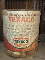 Vintage Metal Texaco 5 Gal Gas Can