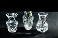 (3) Waterford Crystal Posey Vases