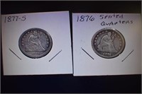 1876 and 1877s Seated Quarters