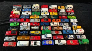 70 Die-Cast Cars Matchbox, Hot Wheels & Others
