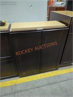 27" x 13" x 31" brown wall cabinet